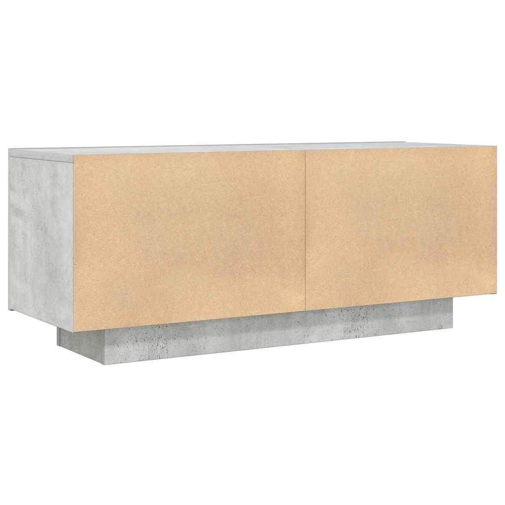 vidaXL TV Cabinet Concrete Grey 100x35x40 cm Engineered Wood