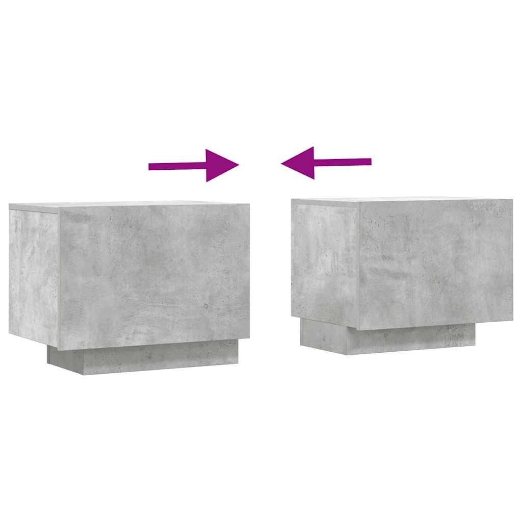 vidaXL TV Cabinet Concrete Grey 100x35x40 cm Engineered Wood