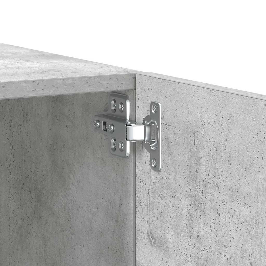 vidaXL TV Cabinet Concrete Grey 100x35x40 cm Engineered Wood