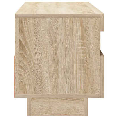 804457 vidaXL TV Cabinet with LED Lights Sonoma Oak 100x35x40 cm