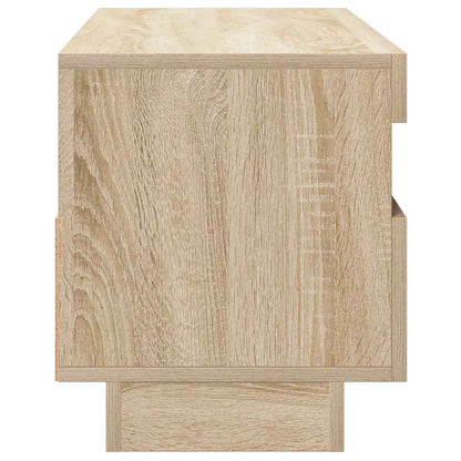804457 vidaXL TV Cabinet with LED Lights Sonoma Oak 100x35x40 cm