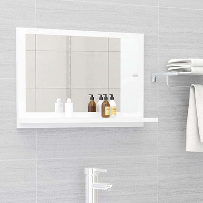 vidaXL Bathroom Mirror White 60x10.5x37 cm Engineered Wood