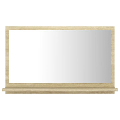 vidaXL Bathroom Mirror Sonoma Oak 60x10.5x37 cm Engineered Wood