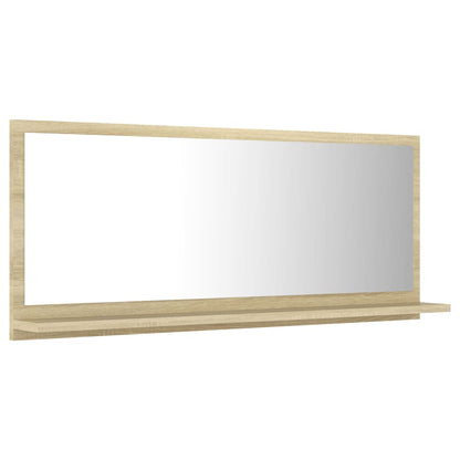 vidaXL Bathroom Mirror Sonoma Oak 90x10.5x37 cm Engineered Wood