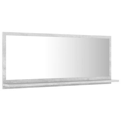 vidaXL Mirror | Concrete grey | Engineered wood, acrylic | Large