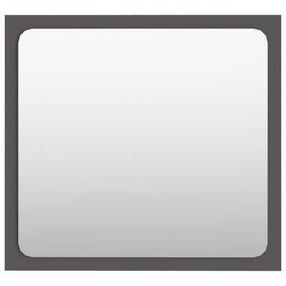 vidaXL Bathroom Mirror Grey 40x1.5x37 cm Engineered Wood