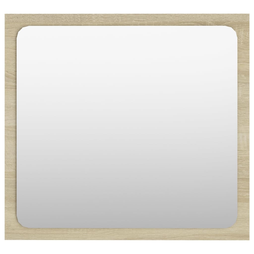 vidaXL Bathroom Mirror Sonoma Oak 40x1.5x37 cm Engineered Wood
