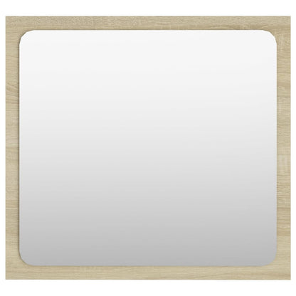 vidaXL Bathroom Mirror Sonoma Oak 40x1.5x37 cm Engineered Wood