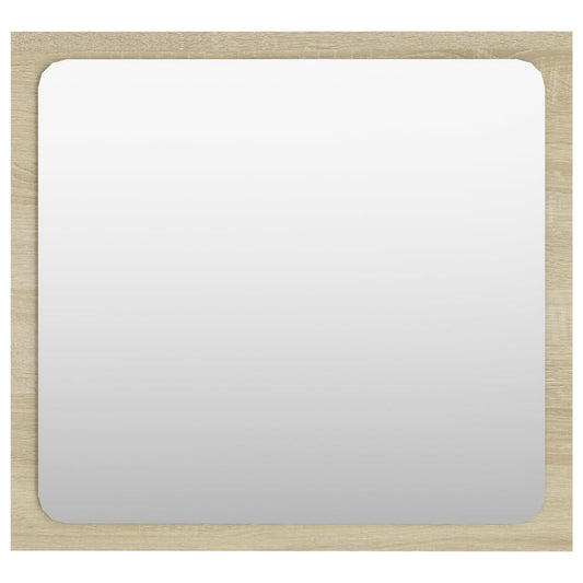 vidaXL Bathroom Mirror Sonoma Oak 40x1.5x37 cm Engineered Wood