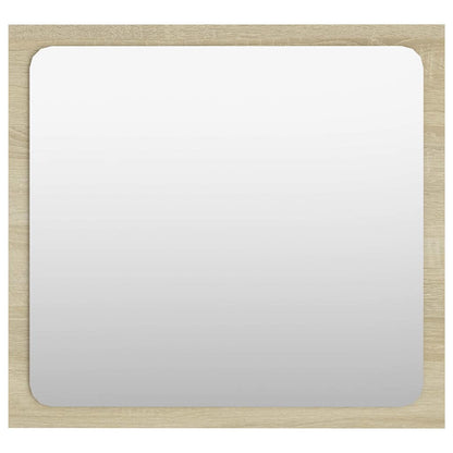804601 vidaXL Bathroom Mirror Sonoma Oak 40x1,5x37 cm Engineered Wood