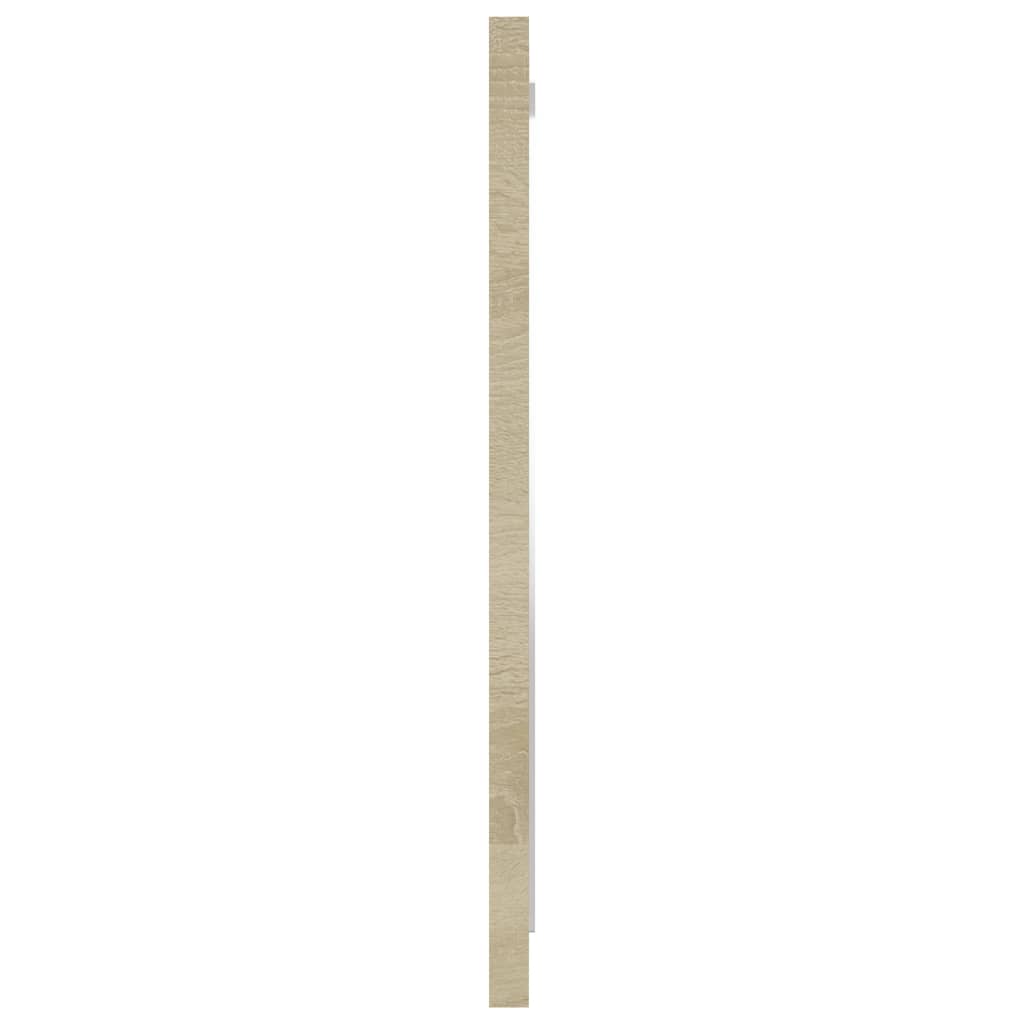 vidaXL Bathroom Mirror Sonoma Oak 40x1.5x37 cm Engineered Wood