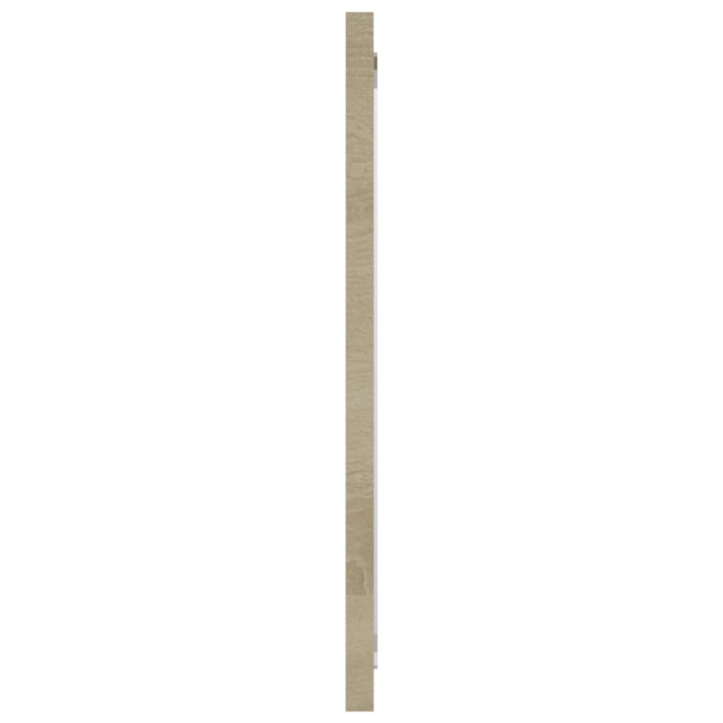 vidaXL Bathroom Mirror Sonoma Oak 80x1.5x37 cm Engineered Wood