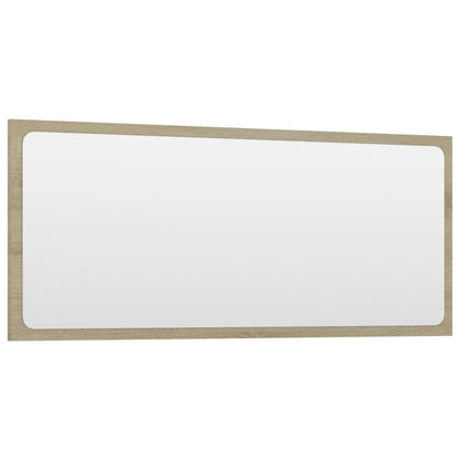 vidaXL Bathroom Mirror Sonoma Oak 90x1.5x37 cm Engineered Wood