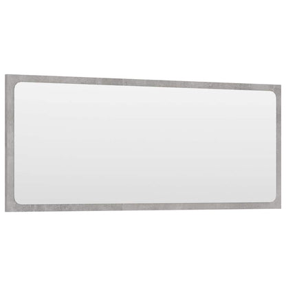 804626 vidaXL Bathroom Mirror Concrete Grey 90x1,5x37 cm Engineered Wood