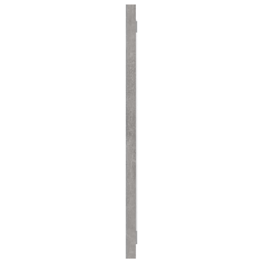 804626 vidaXL Bathroom Mirror Concrete Grey 90x1,5x37 cm Engineered Wood