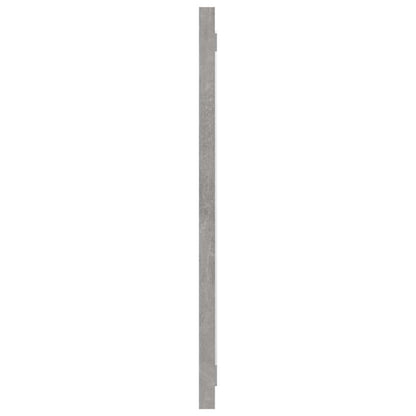 804626 vidaXL Bathroom Mirror Concrete Grey 90x1,5x37 cm Engineered Wood