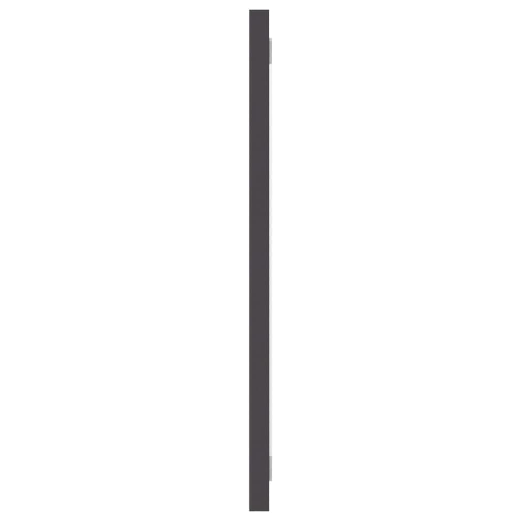 vidaXL Bathroom Mirror Grey 100x1.5x37 cm Engineered Wood