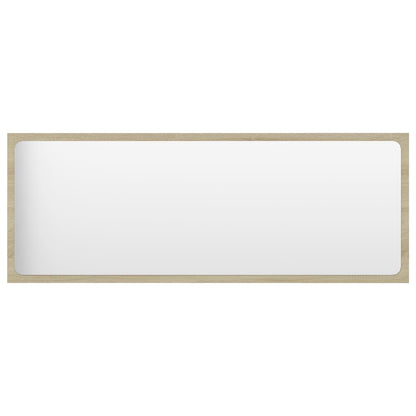 vidaXL Bathroom Mirror Sonoma Oak 100x1.5x37 cm Engineered Wood