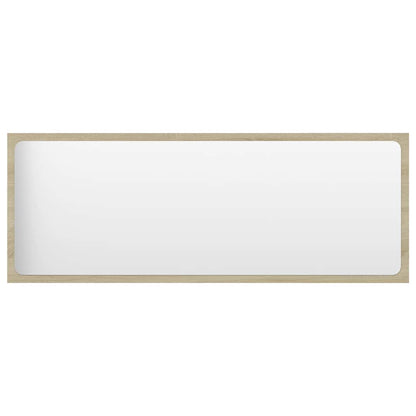 804633 vidaXL Bathroom Mirror Sonoma Oak 100x1,5x37 cm Engineered Wood