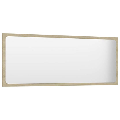 804633 vidaXL Bathroom Mirror Sonoma Oak 100x1,5x37 cm Engineered Wood