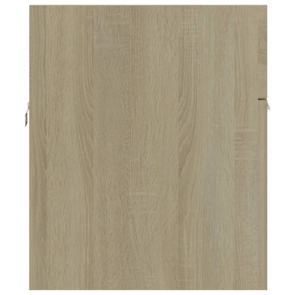 vidaXL Sink Cabinet Sonoma Oak 90x38.5x46 cm Engineered Wood
