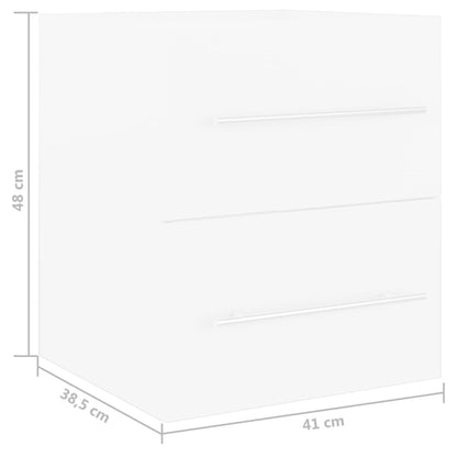 vidaXL Sink Cabinet | White | Engineered wood | 41x38.5x48 cm | Sink Cabinet