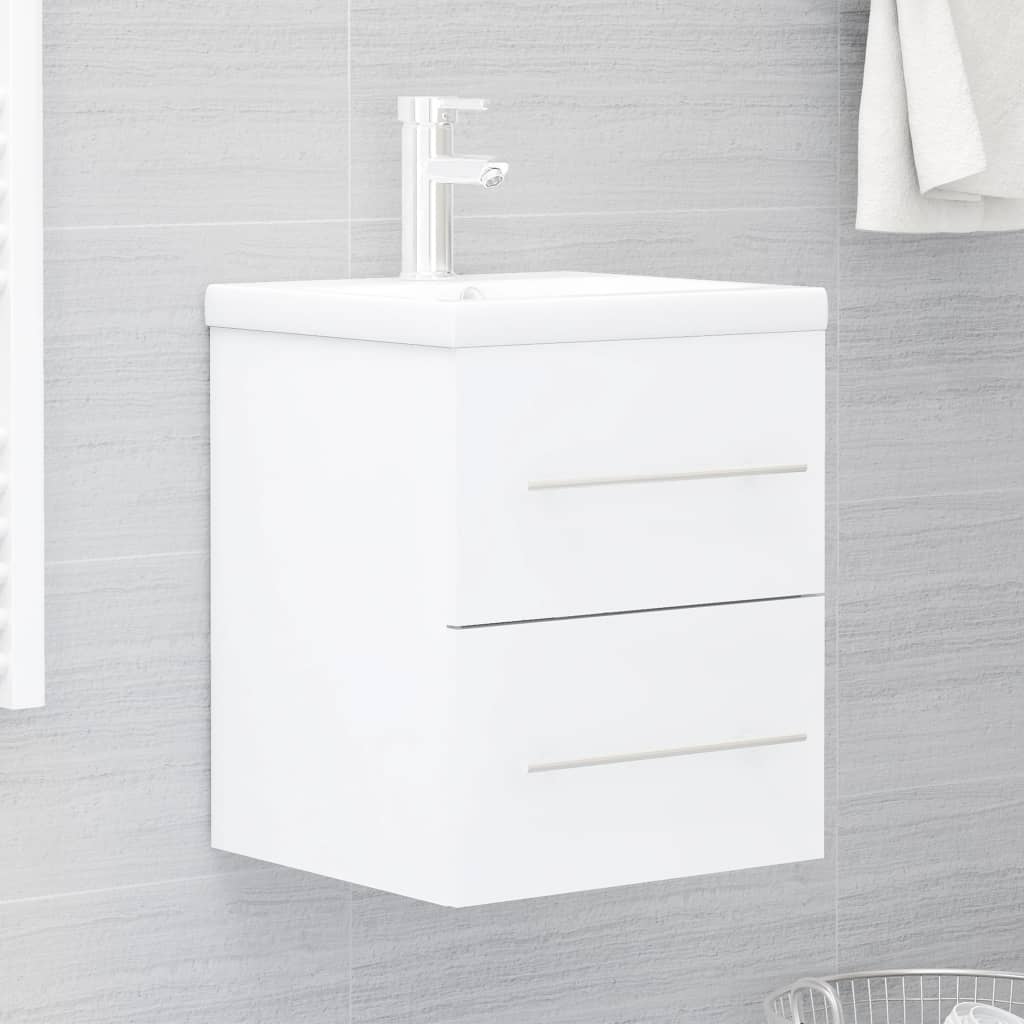 vidaXL Sink Cabinet | White | Engineered wood | 41x38.5x48 cm | Sink Cabinet
