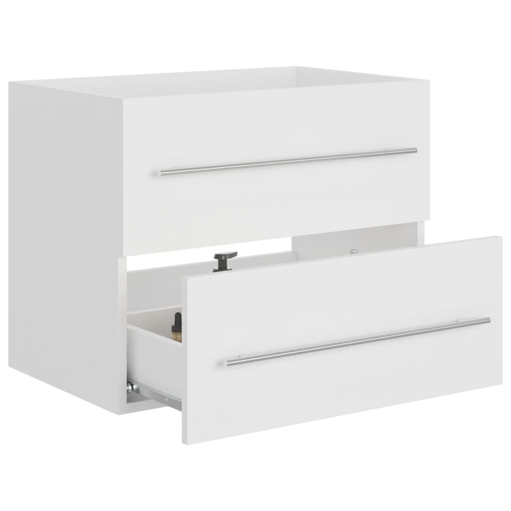 804692 vidaXL Sink Cabinet White 60x38,5x48 cm Engineered Wood