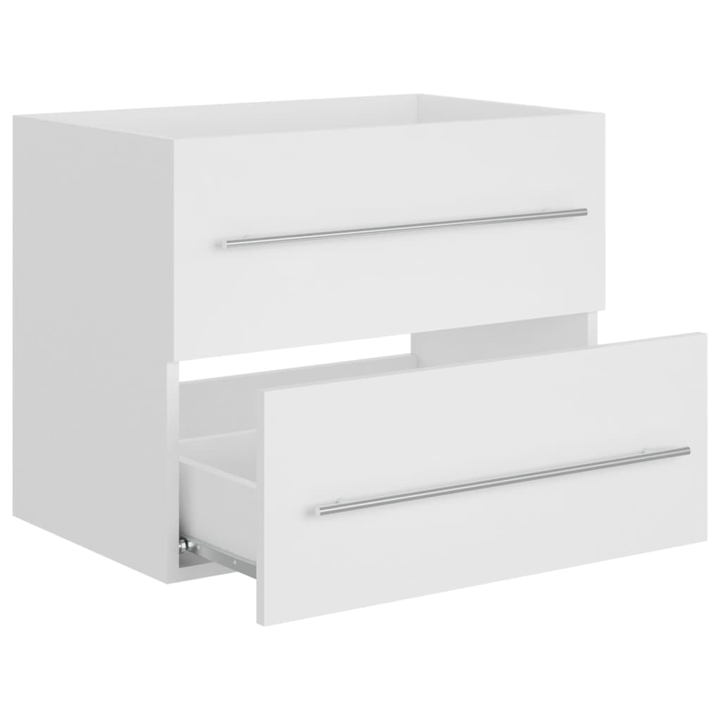 804692 vidaXL Sink Cabinet White 60x38,5x48 cm Engineered Wood