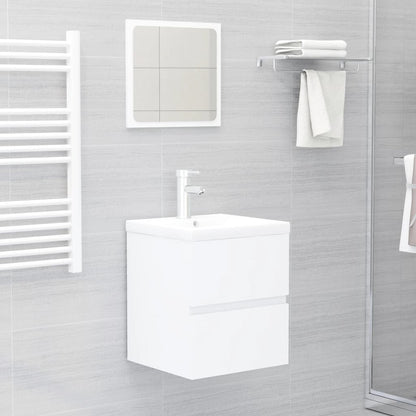 vidaXL Sink Cabinet | White | Engineered wood | Sink Cabinet | Rectangular