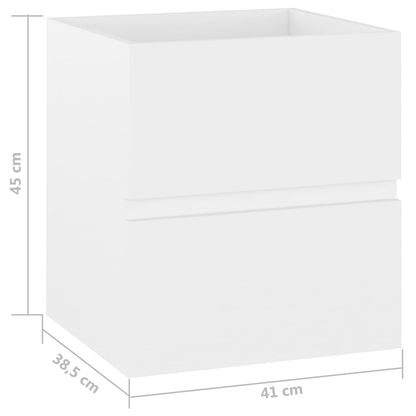 vidaXL Sink Cabinet | White | Engineered wood | Sink Cabinet | Rectangular