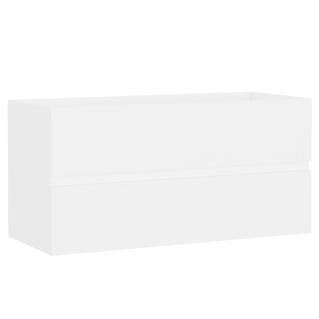 vidaXL Sink Cabinet | White | Engineered Wood | 90x38.5x45 cm | Sink Cabinet