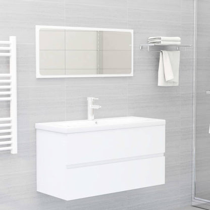 vidaXL Sink Cabinet | White | Engineered Wood | 90x38.5x45 cm | Sink Cabinet