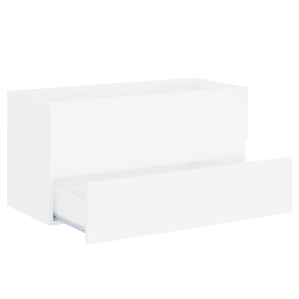 vidaXL Sink Cabinet | White | Engineered Wood | 90x38.5x45 cm | Sink Cabinet