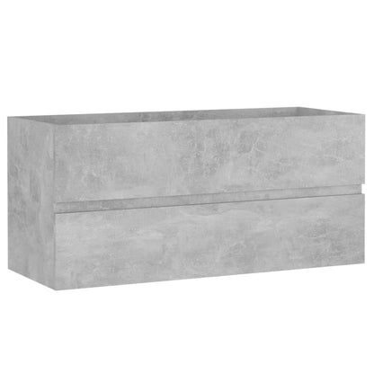 vidaXL Sink Cabinet | Concrete grey | Engineered wood | 100x38.5x45 cm