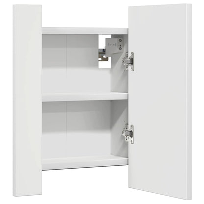 804948 vidaXL LED Bathroom Mirror Cabinet White 40x12x45 cm Acrylic