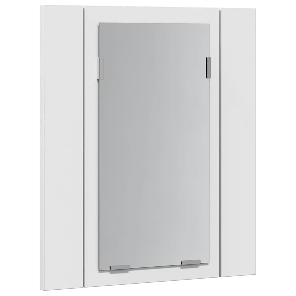 vidaXL LED Bathroom Mirror Cabinet White 40x12x45 cm Acrylic