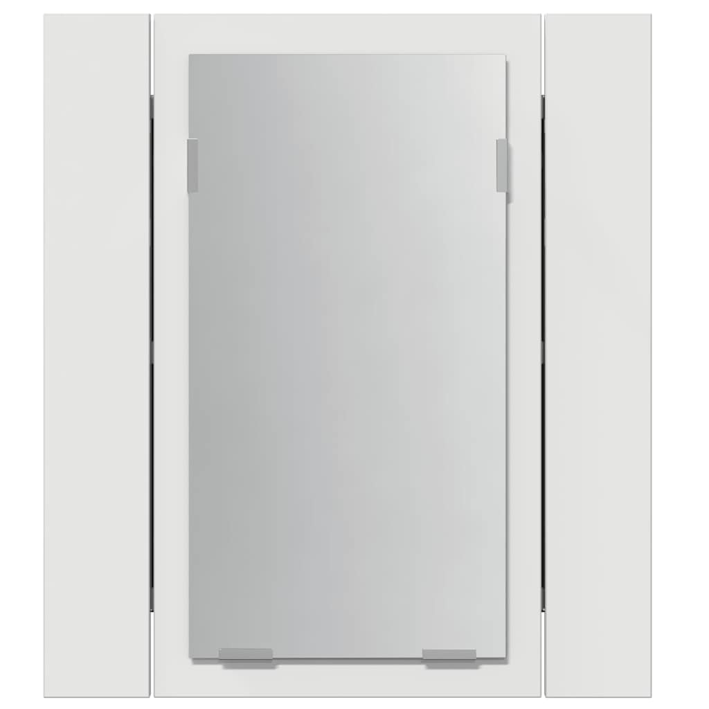 vidaXL LED Bathroom Mirror Cabinet White 40x12x45 cm Acrylic