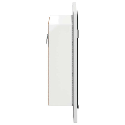 vidaXL LED Bathroom Mirror Cabinet White 40x12x45 cm Acrylic