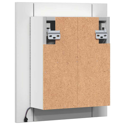 vidaXL LED Bathroom Mirror Cabinet White 40x12x45 cm Acrylic