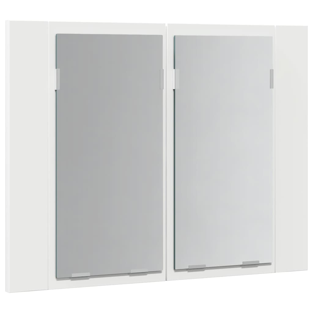 vidaXL Led Mirror Cabinet | White | Engineered wood, Acrylic | Compact