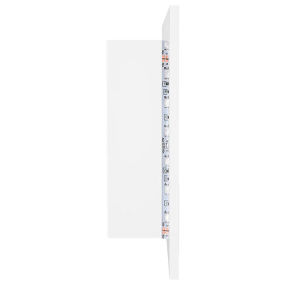 vidaXL LED Bathroom Mirror Cabinet White 90x12x45 cm Acrylic