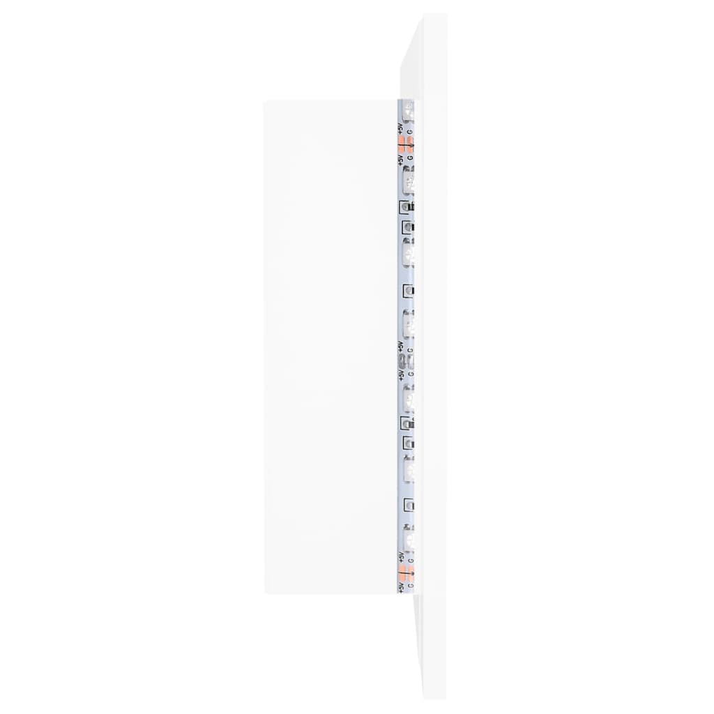 vidaXL LED Bathroom Mirror Cabinet White 100x12x45 cm Acrylic