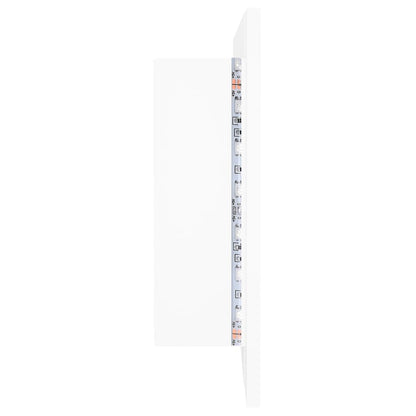 vidaXL LED Bathroom Mirror Cabinet White 100x12x45 cm Acrylic