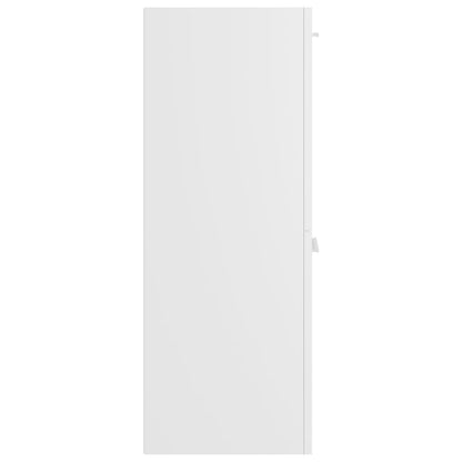 vidaXL Bathroom Cabinet White 30x30x80 cm Engineered Wood