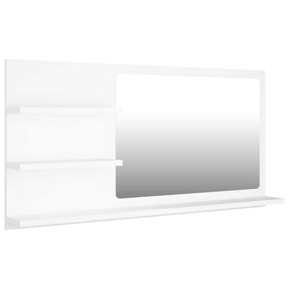 805015 vidaXL Bathroom Mirror White 90x10,5x45 cm Engineered Wood