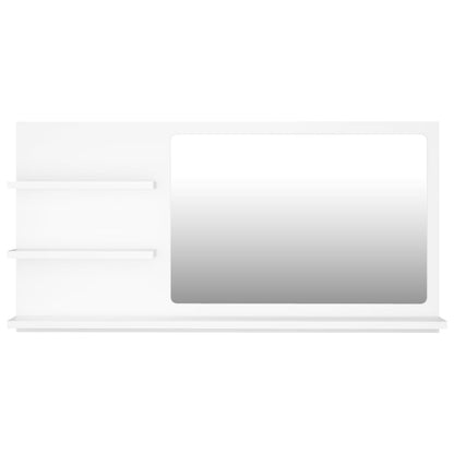 vidaXL Bathroom Mirror White 90x10.5x45 cm Engineered Wood