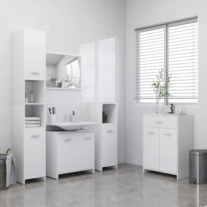 vidaXL Bathroom Cabinet White 60x33x80 cm Engineered Wood