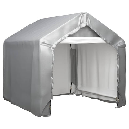 148633 vidaXL Storage Tent Grey 180x180 cm Galvanised Steel