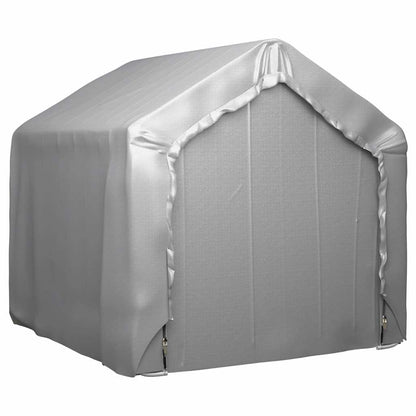 148633 vidaXL Storage Tent Grey 180x180 cm Galvanised Steel